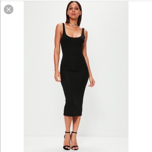 ribbed tank dress midi